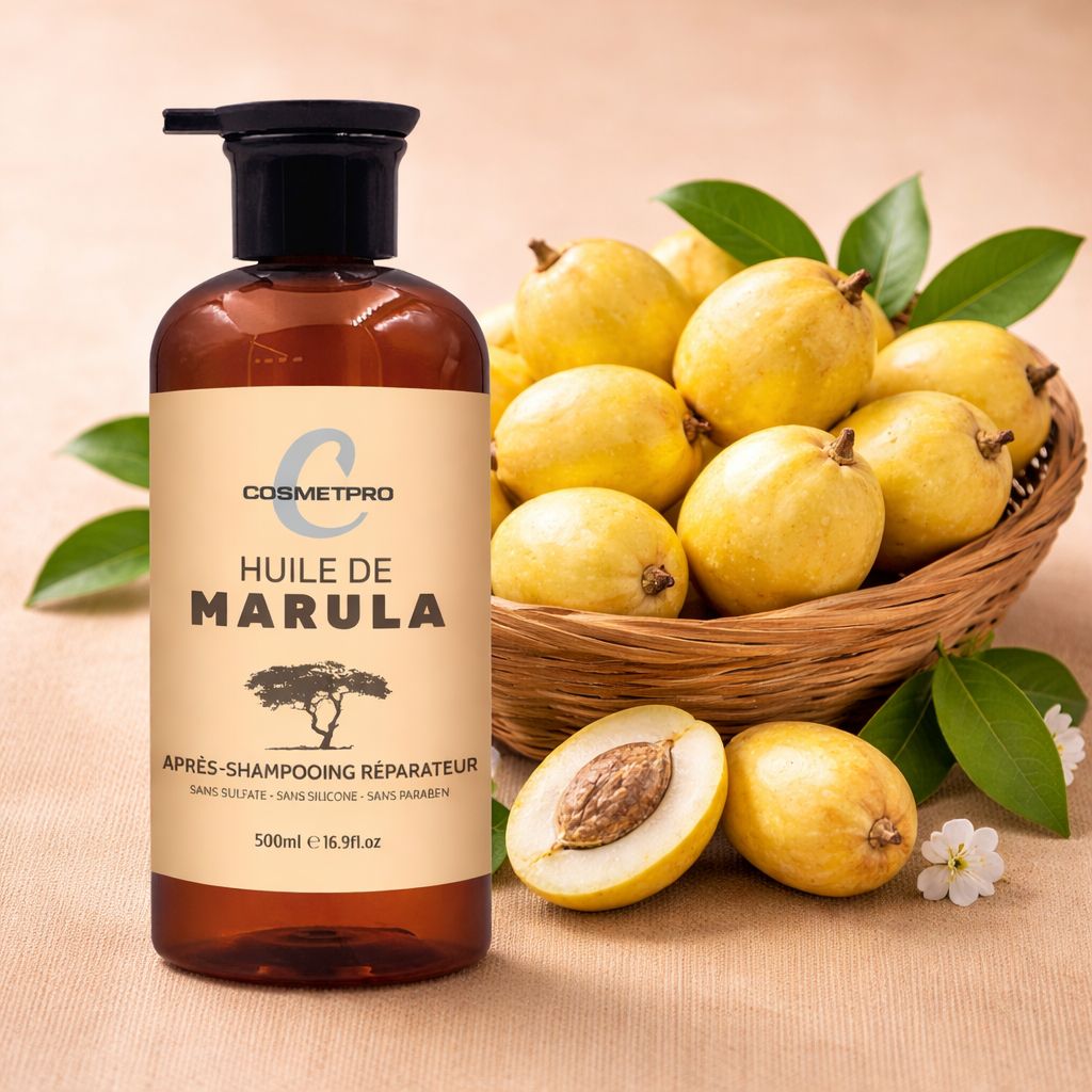 Après-Shampoing Réparateur à l'Huile de Marula 500 ml – Cheveux secs et abîmés