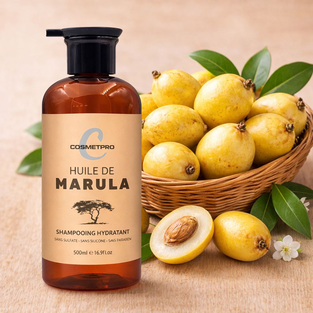 Shampoing Hydratant à l'Huile de Marula 500ml – Cheveux secs et abîmés